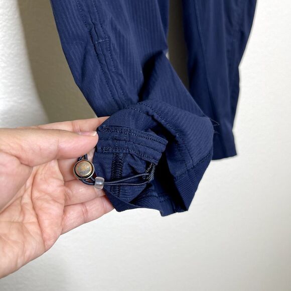 Lululemon Dance Studio Crop Pants Size 2 Track Swift Ankle Blue Drawstring Waist - Picture 7 of 12